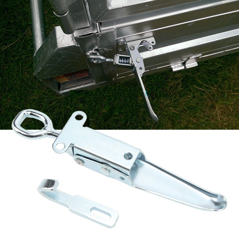 Trailer Spring Hasp Heavy Duty Galvanized Iron Door Handle Buckle