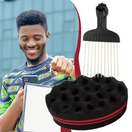 Twist Sponge - Barber Sponge Brush for Waves - Dreadlock Scrub Defining Comb for Mother Women Father Boys Girls Kids Children Family