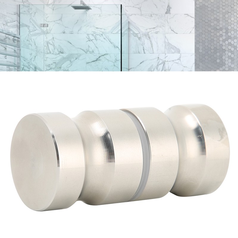 304 Stainless Steel Glass Door Handle Pull Knobs Bathroom Shower