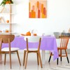 Kopokita 2PCS Light Purple Plastic Tablecloths 54 x 108 Inch,