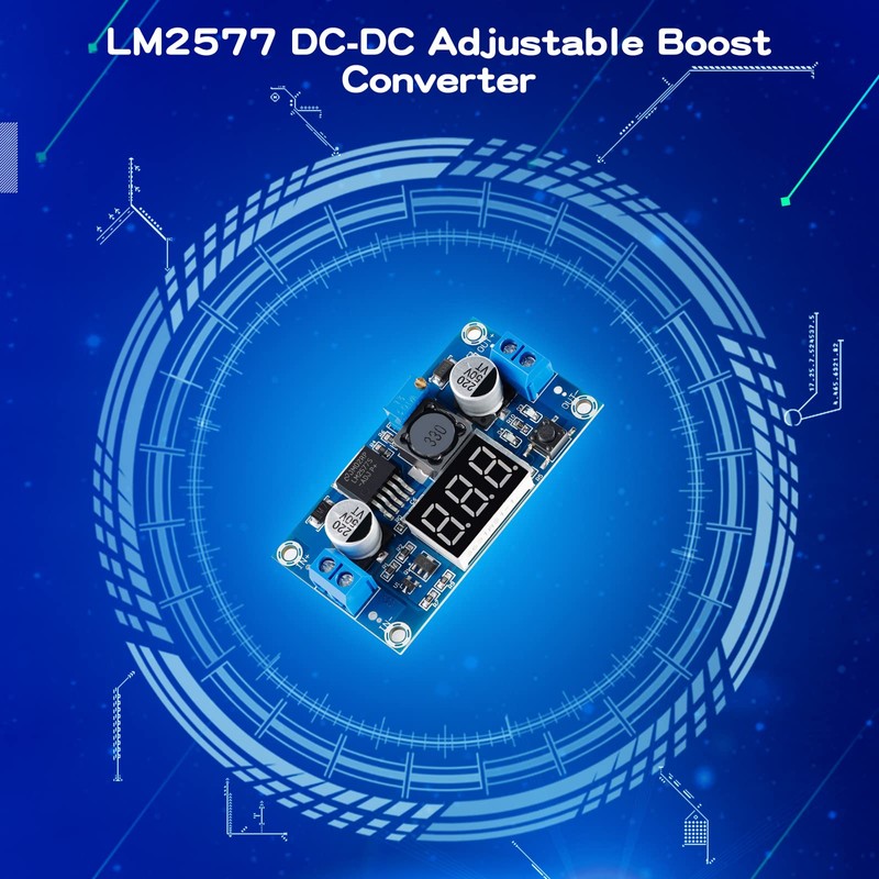 EC Buying LM2577 DC-DC Boost Module, Digital Display Board Adjustable