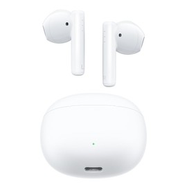 Nisheng 2025 Wireless Earbuds - Low Latency, Long Battery Life, Sound Isolation, with Mic for Gaming, Sports, and Music, Gaming Headset | Type-C Charging, Headphones for Boyfriend/Girlfriend (White)