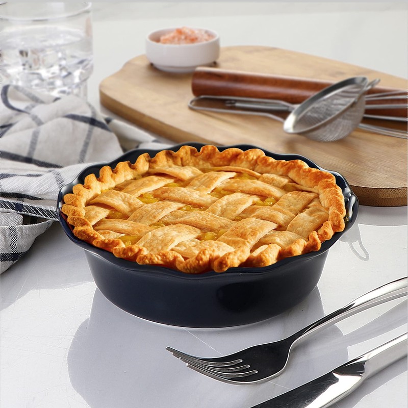 ONEMORE Pie Pans, 6.8 inch Small Chicken Pot Pie Plates