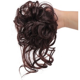 Faringoto Synthetic Hair Bun Messy Chignon With Tassels Ponytail Hair Extensions