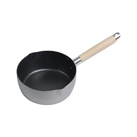 Pearl Metal HB-3081 Snow Flat Pot, 7.1 inches (18 cm), Induction Compatible, Inner Surface, Anodized Aluminum, My Select