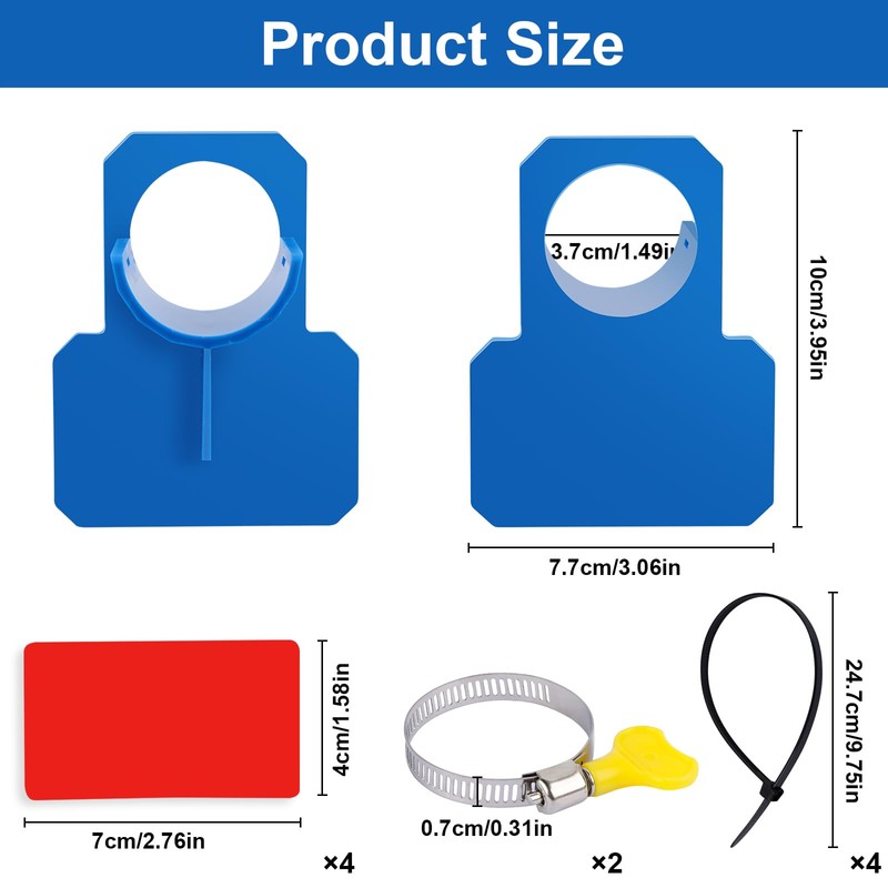 RUNEAY Pool Hose Holder, Pack of 2, Plastic Kink Protection,