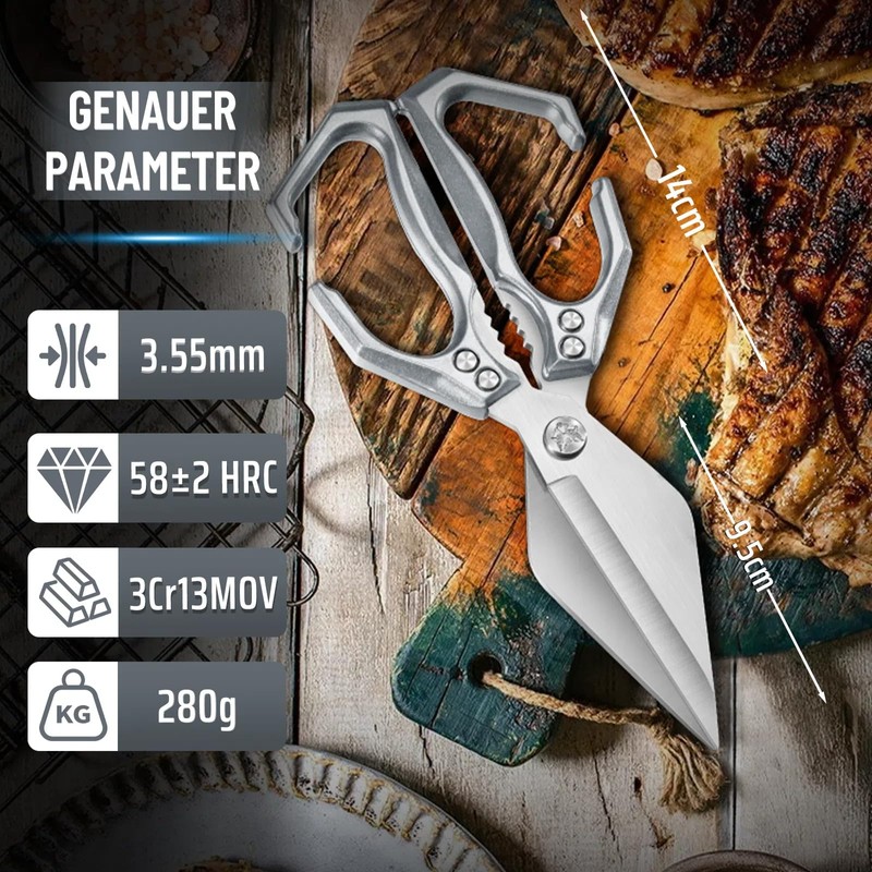 Dream Reach Sharp Poultry Scissors Bone Scissors - Multi-Purpose Kitchen