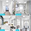 libtit 7 Inch Nickel Brushed Flush Mount Ceiling Light, 15W