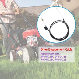 Yiekea 946-04728A Drive Cable for Troy-Bilt TB200 TB210 TB430 RM410, MTD, Craftsman, Yard Machines, Yard Man, Huskee Lawn Mowers Replaces 946-04728, 746-04728A, 746-04728