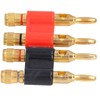 Banana Plug, 2Pcs Stackable Banana Male Plug Banana Plug 2
