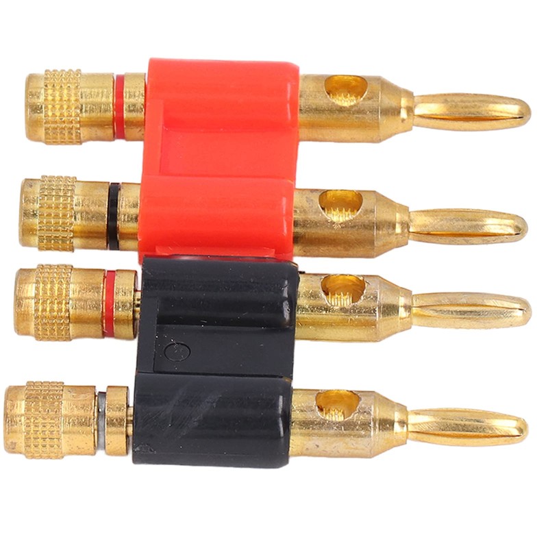 Banana Plug, 2Pcs Stackable Banana Male Plug Banana Plug 2