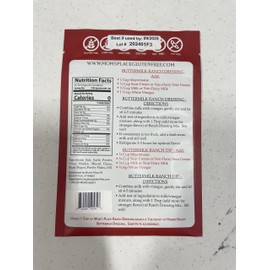 Mom's Place Gluten Free & Dairy Free Creamy Ranch Dressing Mix - Nut Free, Soy Free & Corn Free