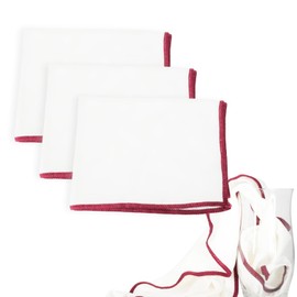 leruiyezs Poliertuch Gläser Extra Groß Mikrofaser Poliertücher Für Hochglanz Glasoberflächen 60 x 42 cm Streifenfrei Und Fusselfrei Glastücher Für Weingläser Spiegel Fenster Mit Rotem Rand 3 Stück Set