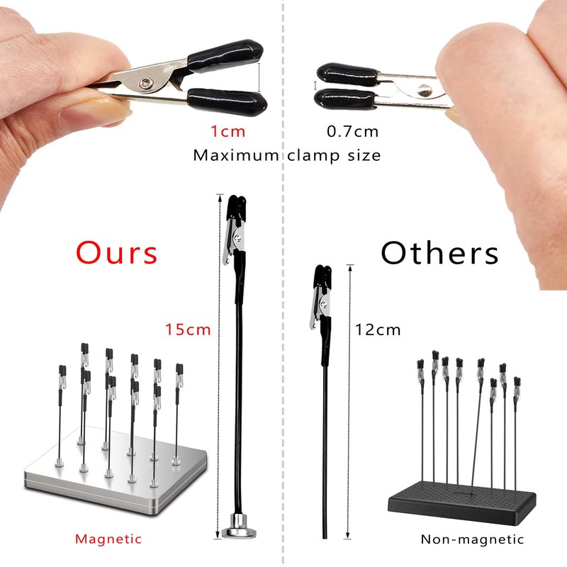 Ruimooto Professional Third Hand with Magnetic Base. 10 x Flexible