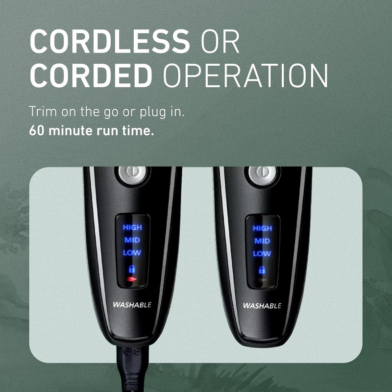 Panasonic Beard Trimmer for Men Cordless Precision Power, Hair Clipper