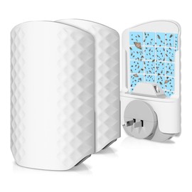 WowCatch Flying Insect Trap for Indoors, Bug Killer Light Trap for Fruit Flies, Gnats, Moths, and Houseflies, 2 Devices + 8 Refills, Best Fly Traps for Home, Kitchen, Bedroom, Plant Area, Garages