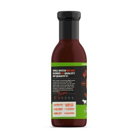 Kosmos Q Sweet Apple Chipotle BBQ Sauce | Sweet & Smoky Flavor | Best Barbeque Sauce | Seasoning & Marinade | 15.5 Oz Bottle