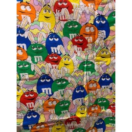 M&M Easter Fabric Cotton Weight  - BTY