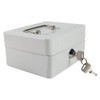 Zerodis Small Cash Box with Key Lock Portable Double Layer