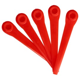 vhbw 20 x Replacement Blades for Gardena RotorCut 5368-20 for Grass Trimmer - Replacement Blade, Orange, Plastic
