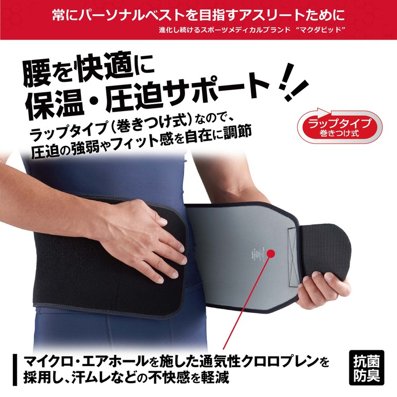 McDavid MVJ M491 BK M Waist Support