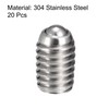 sourcing map Ball Point Set Screws, M4 x 6mm 304