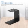 Aswalling 4Pack Headphone Hanger Under Desk Hook Holder Wall Mount,