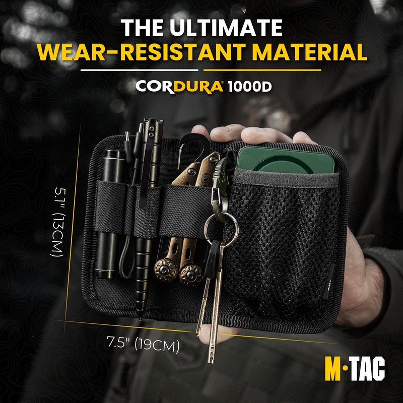 M-Tac Tactical Bag Insert Modular Organizer Utility Admin Pouch Hook