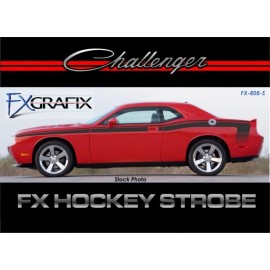 Dodge 2008 - 2023 Dodge Challenger Hockey Strobe Body Stripe Kit #1 Quality Stripes