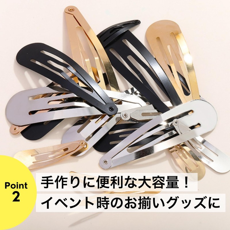 NYANDELMO 50pcs Gold 6cm Hairpin Hair Clip Bangs Clip DIY
