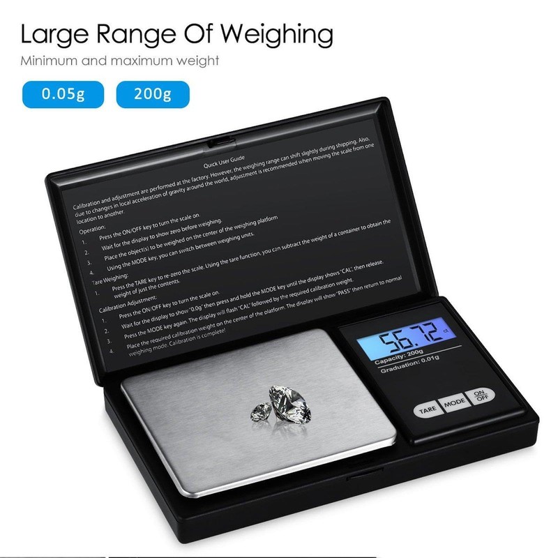 Mini Scale LCD Display Small Jewellery Coins Kitchen Baking Precision
