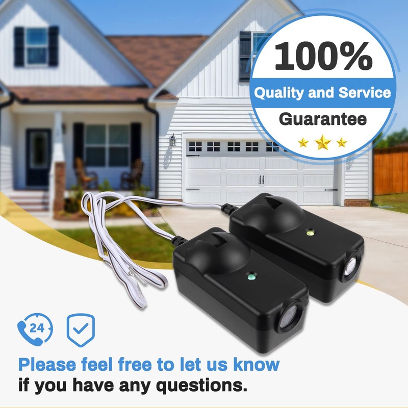 41A5034 Safety Sensor Kit, Replacement for Craftsman/Chamberlain/Liftmaster Garage Door Sensor,