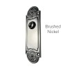 Refined antique style door trim escutcheon plate in the Polished
