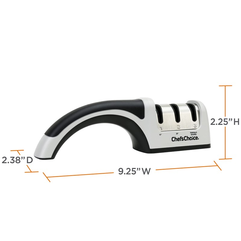 Chef'sChoice Manual Knife Sharpeners for 15- and 20-Degree Straight-Edge and