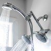 Shower with Power High Pressure Double Shower Heads with Handheld