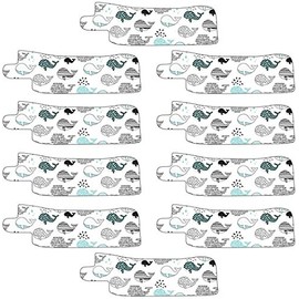 Nasogastric or Oxygen Tube precut Adhesive Tape Whales Theme x 10 Pack. (Mix Pack)