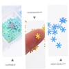 ABOOFAN Snowflake Nail Art Stickers Decorative Sequins Slices for Manicure