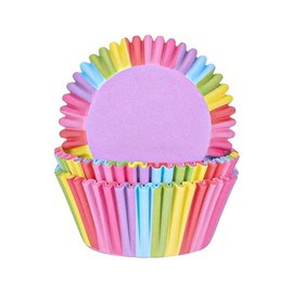 Cupcake Packaging, Pack of 200 Muffin Baking Moulds Cupcake Wrapper Rainbow Paper Cases Liners Wrapper Muffin Cases Muffins Baking Cups Cupcake for Baking Dessert Party Birthday Wedding