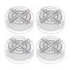 HARFINGTON 4pcs Round Bubble Level 32x12mm Mini Circular Bullseye Spirit