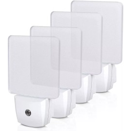DEWENWILS LED Nightlights with Smart Dusk to Dawn Sensor for Kids Nursery,4 Pack