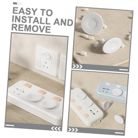 Operitacx 1 Satz Steckdosenschutz Sicherheitssteckerabdeckungen Babypof -outlet -abdeckung Steckdosenabdeckung Schutzvorrichtungen Für Elektrische Stecker V0 Flammhemmende Abs Weiß 4 Stück