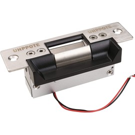 UHPPOTE ANSI Standard Heavy Duty Electric Strike Lock Fail Secure NO Mode for Wooden Metal PVC Door