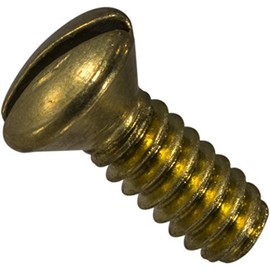 Hard-to-Find Fastener 014973130060 Slotted Oval Machine Screws, 6-32 x 3/8, Piece-48