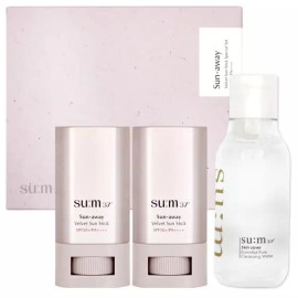 suhm37° 숨37도 선 어웨이 벨벳 선스틱 기획세트(듀오) SU:M37° Sun Away Velvet Sun Stick Set (Duo)