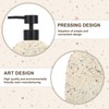 Asashizen Classic Terrazzo Retro Resin Soap Dispenser Bathroom, Easy to