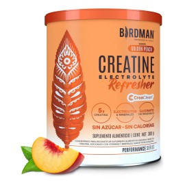Birdman Creatine Refresher | Creatina Monohidratada con Electrolitos, Magnesio y Vitaminas | Golden Peach | 30 Porciones