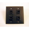 usbargainsound Genuine ProCraft SS 2 Gang Black Plate Four Male