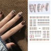 Black and White Lattice Houndstooth Pattern Nail Stickers Lattice Series