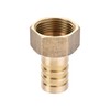 sourcing map Brass Barb Hose Fitting Connector Adapter 19mm Barbed
