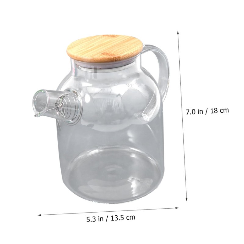CIYODO 1.6l Glass Water Filter Kettle with Strainer Camping Kettle